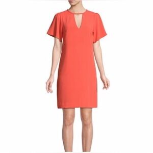 Trina Turk Womens Flutter-Sleeve Shift, Size 0